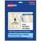 Avery Pearlized Ivory Round Scalloped Labels with Sure Feed Technology, Print-to-the-Edge, 2.5" diameter